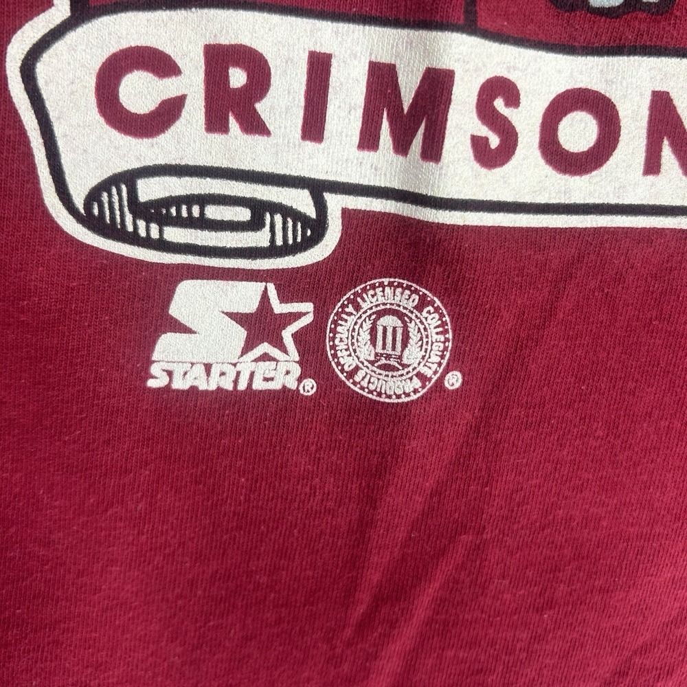 VTG Starter University of Alabama Shirt Mens Red Crimson Tide AOP Made in USA - Picture 9 of 14